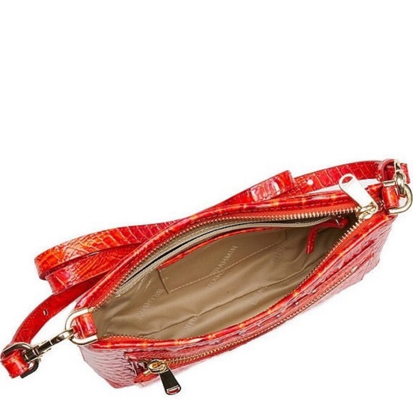 Brahmin Vida Flame Melbourne Collection Crossbody Bag FIRM PRICE - Picture 6 of 9